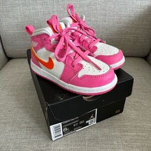 Nike Air Jordan 1 Mid Pinkcicle/Safety Orange